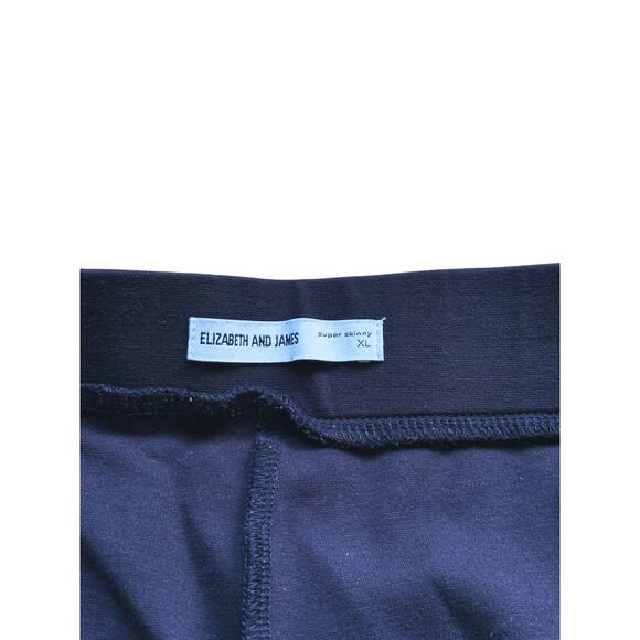 Elizabeth & James Ponte Leggings Zip-Cuff Super Skinny Pants Black XL Career - Picture 4 of 7
